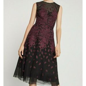 BCBG MAXAZRIA Floral A-Line Dress
